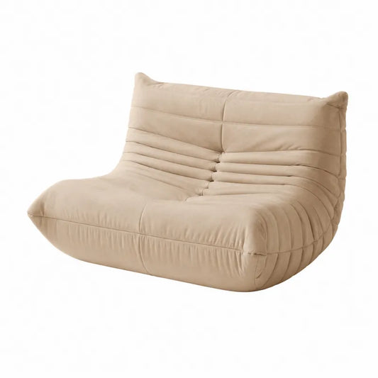 Sofa z mikrofibry 160 cm beżowa